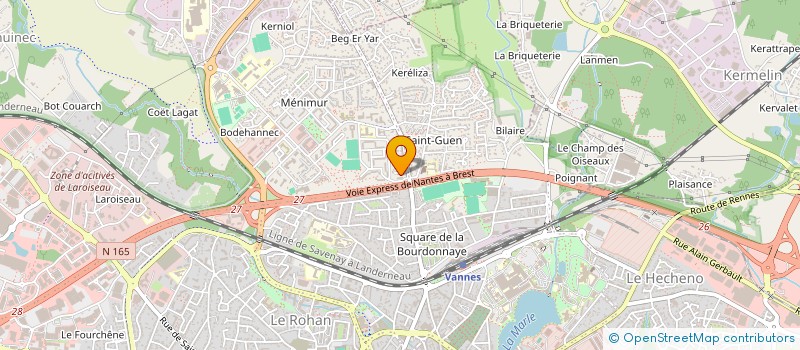 localisation de l'entreprise AMBULANCES ARMORICAINES SARL à VANNES