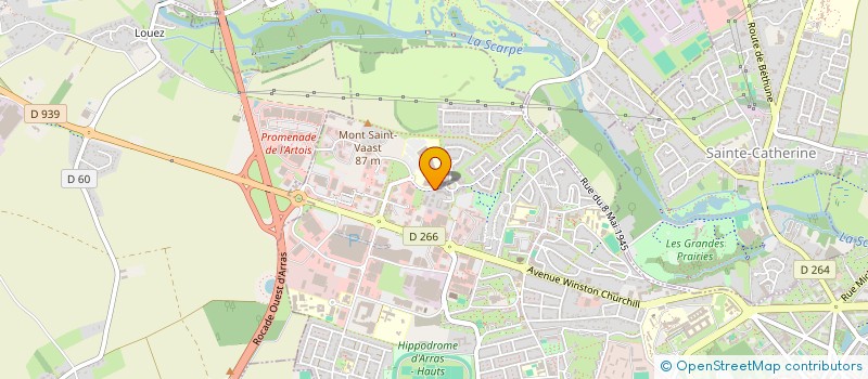 localisation de l'entreprise AMBULANCES ARRAGEOISES à ARRAS