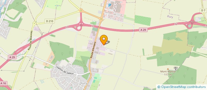 localisation de l'entreprise AMBULANCES ARS  DURY