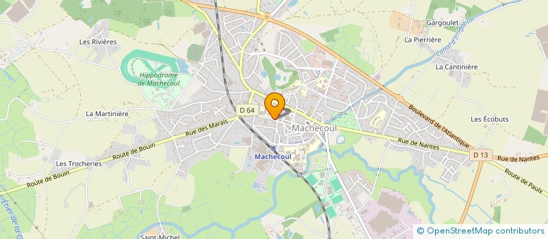 localisation de l'entreprise AMBULANCES ASSISTANCE MACHECOUL à MACHECOUL-SAINT-MEME