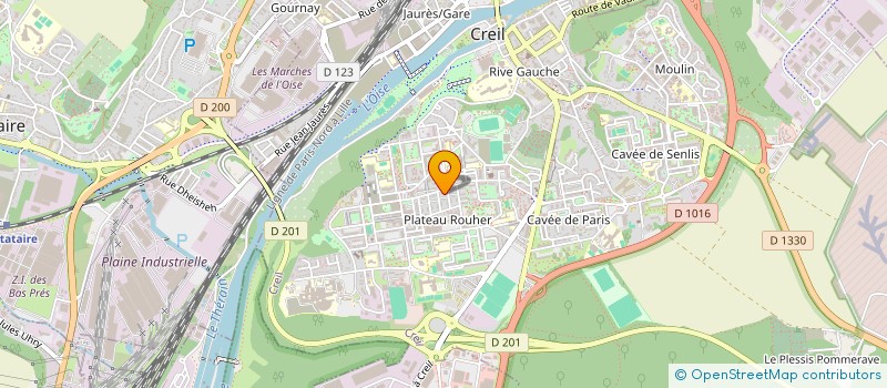 localisation de l'entreprise AMBULANCES ASSISTANCES BASSIN DE CREIL  CREIL