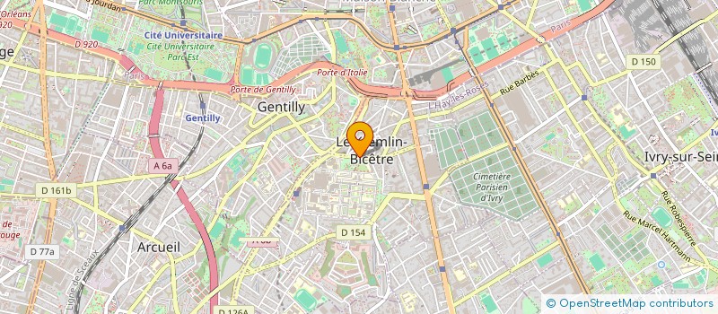 localisation de l'entreprise AMBULANCES ATHENA  LE KREMLIN-BICETRE