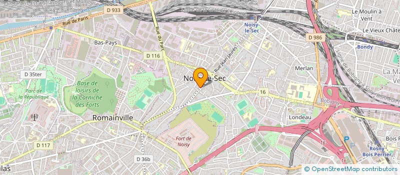 localisation de l'entreprise AMBULANCES ATLANTIS à NOISY-LE-SEC
