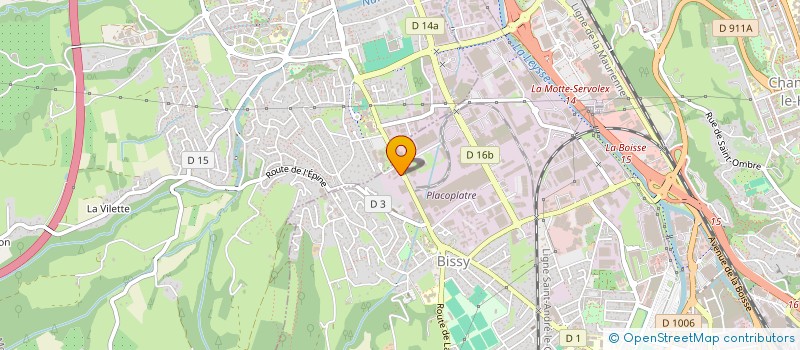 localisation de l'entreprise AMBULANCES AUBERT à CHAMBERY