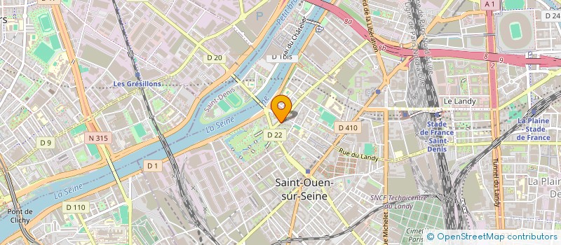localisation de l'entreprise AMBULANCES AUDONIENNES à SAINT-OUEN-SUR-SEINE