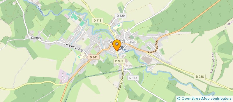 localisation de l'entreprise AMBULANCES AUXILOISES à AUXI-LE-CHATEAU