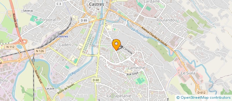 localisation de l'entreprise AMBULANCES AZUR  CASTRES