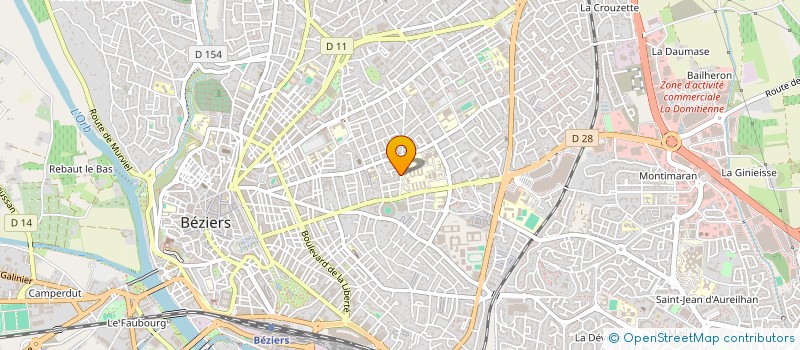 localisation de l'entreprise AMBULANCES AZUR AMBULANCES DE L ORB à BEZIERS