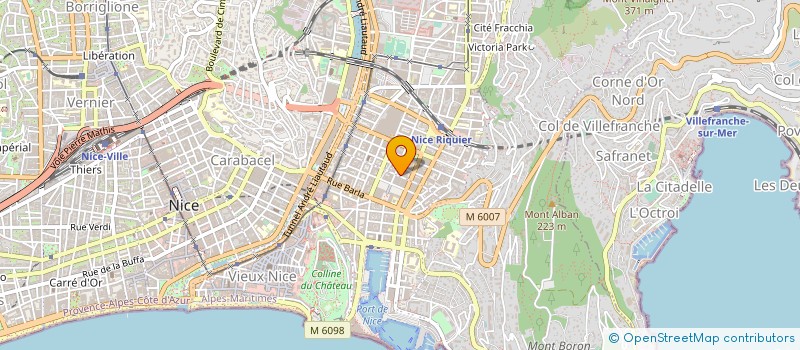 localisation de l'entreprise AMBULANCES AZUR NICE à NICE