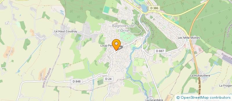 localisation de l'entreprise AMBULANCES BAGNOLAISES à BAGNOLES-DE-L'ORNE-NORMANDIE