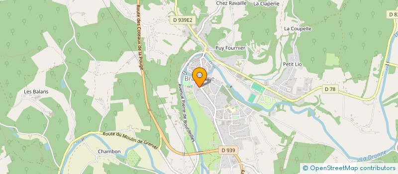 localisation de l'entreprise AMBULANCES BARBIER à BRANTOME EN PERIGORD