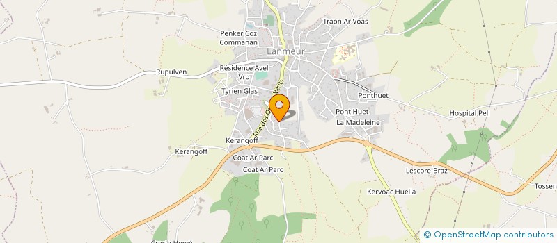 localisation de l'entreprise AMBULANCES BARGAIN à LANMEUR