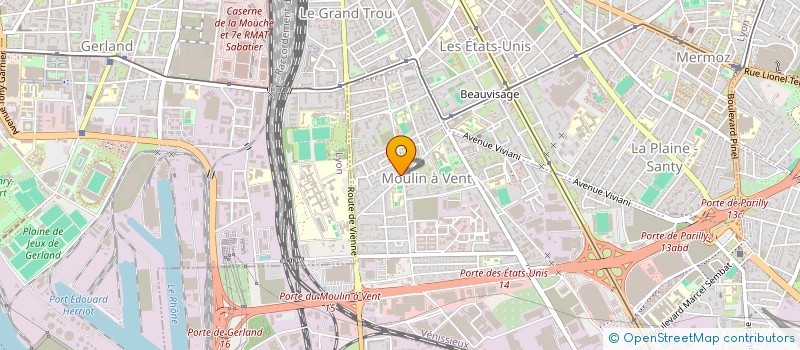 localisation de l'entreprise AMBULANCES BAROUD  VENISSIEUX