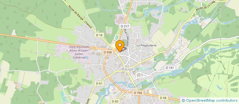 localisation de l'entreprise AMBULANCES BAUGEOISES  BAUGE-EN-ANJOU