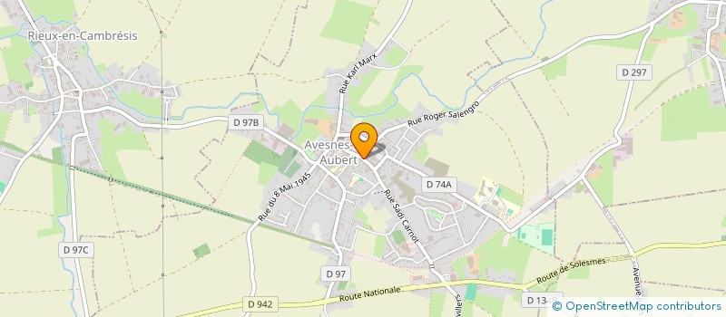 localisation de l'entreprise AMBULANCES BECART  AVESNES-LES-AUBERT