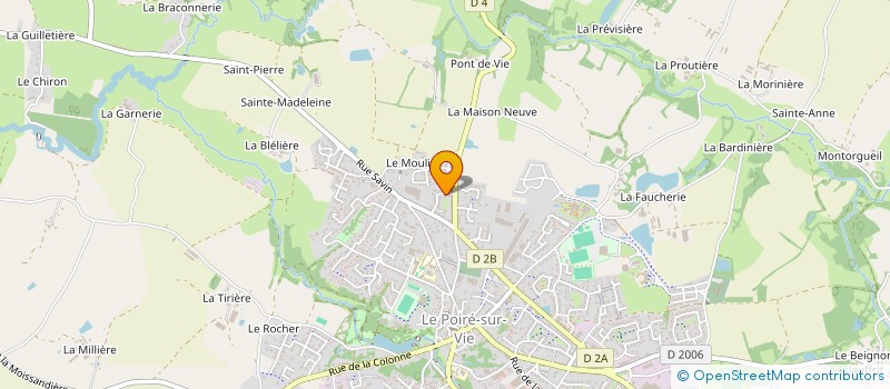 localisation de l'entreprise AMBULANCES BELLEVILLE-LE POIRE à LE POIRE-SUR-VIE