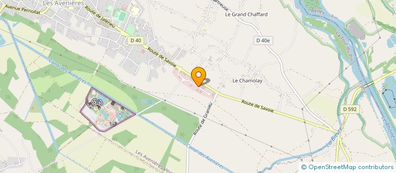 localisation de l'entreprise AMBULANCES BERJALLIENNES  LES AVENIERES VEYRINS-THUELLIN