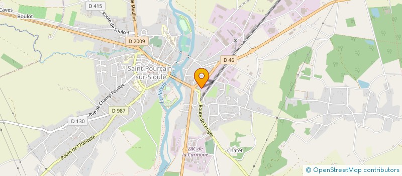 localisation de l'entreprise AMBULANCES BERTHOMIER à SAINT-POURCAIN-SUR-SIOULE