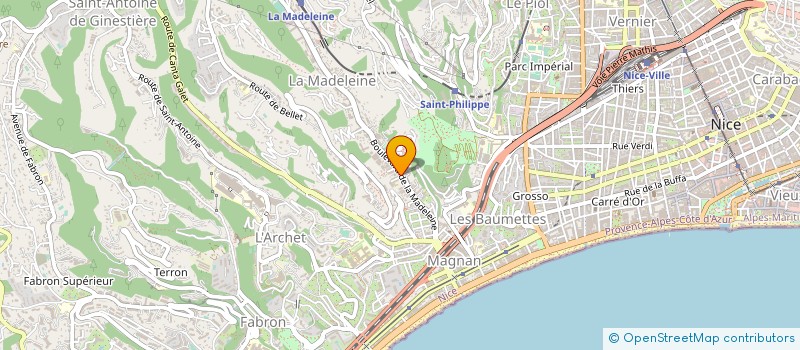 localisation de l'entreprise AMBULANCES BLANCBLEU à NICE