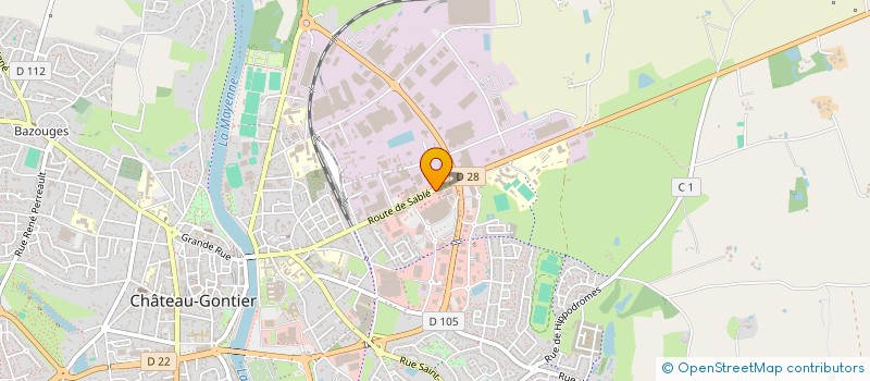 localisation de l'entreprise AMBULANCES BOIVIN  CHATEAU-GONTIER-SUR-MAYENNE