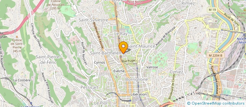 localisation de l'entreprise AMBULANCES BOREAL à NICE