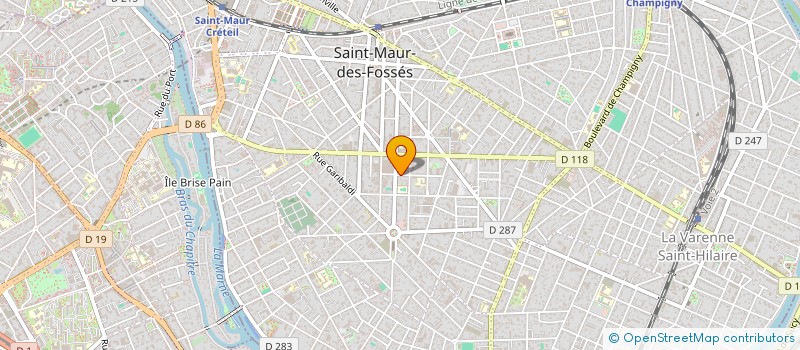 localisation de l'entreprise AMBULANCES BORELY à SAINT-MAUR-DES-FOSSES