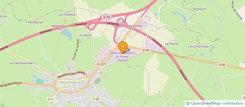 localisation de l'entreprise AMBULANCES BOURGEOT à MONTMARAULT