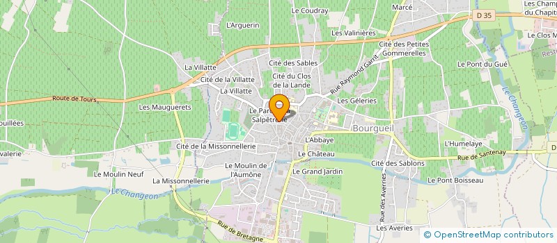 localisation de l'entreprise AMBULANCES BOURGUEILLOISES  BOURGUEIL