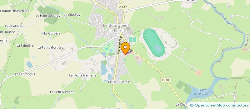 localisation de l'entreprise AMBULANCES BRANEYRE  LE BOURGNEUF-LA-FORET