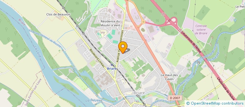 localisation de l'entreprise AMBULANCES BRIAROISES SARL  BRIARE