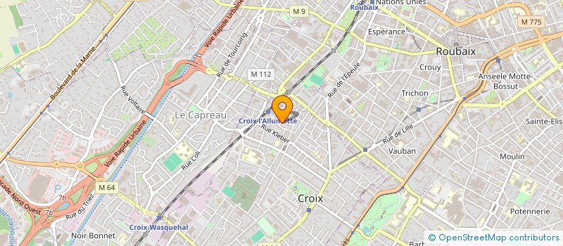 localisation de l'entreprise AMBULANCES BRUNO  ROUBAIX