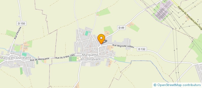 localisation de l'entreprise AMBULANCES CACHERA  MARQUETTE-EN-OSTREVANT