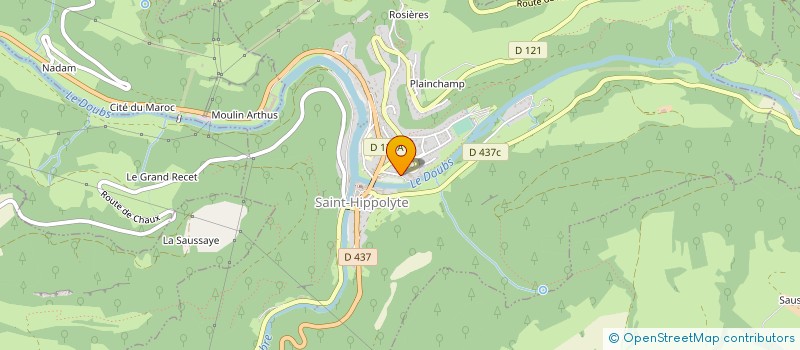 localisation de l'entreprise AMBULANCES CADUCEE  SAINT-HIPPOLYTE