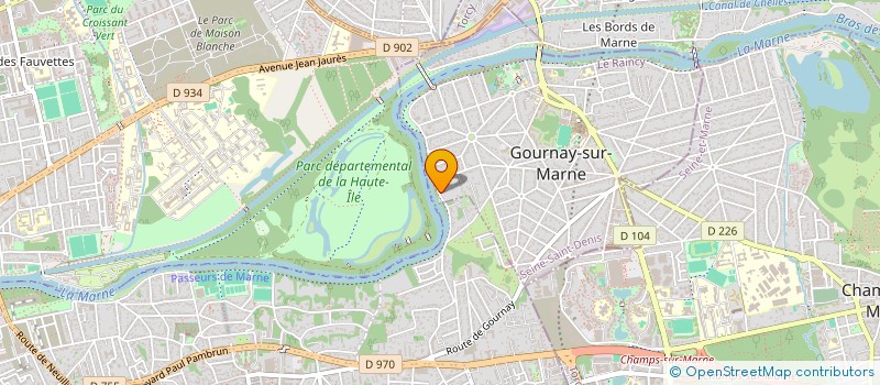 localisation de l'entreprise AMBULANCES CALYPSO à GOURNAY-SUR-MARNE