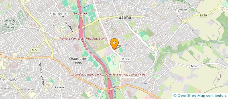 localisation de l'entreprise AMBULANCES CATHY DE BALMA  BALMA