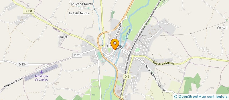 localisation de l'entreprise AMBULANCES CH & C FARRE à CHALAIS