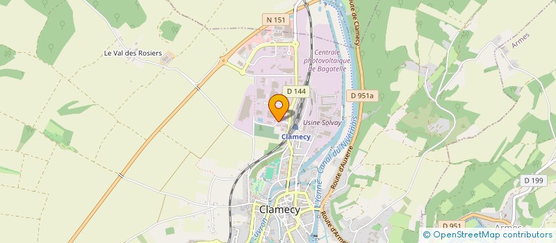 localisation de l'entreprise AMBULANCES CHRIS SANCHEZ  CLAMECY