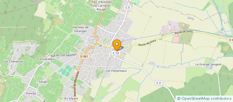 localisation de l'entreprise AMBULANCES COTE CHALONNAISE LAUGERETTE à GIVRY