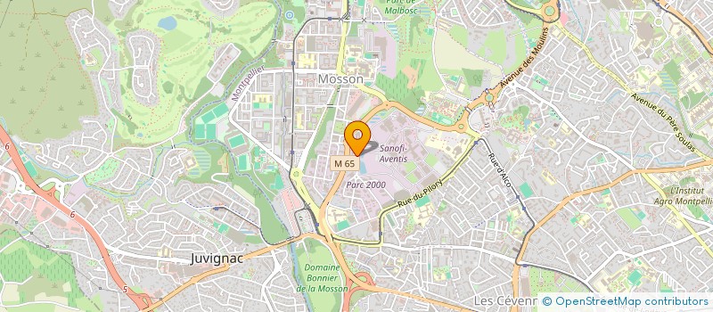 localisation de l'entreprise AMBULANCES CROIX D'ARGENT à MONTPELLIER