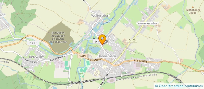 localisation de l'entreprise AMBULANCES D ILLFURTH  DANNEMARIE