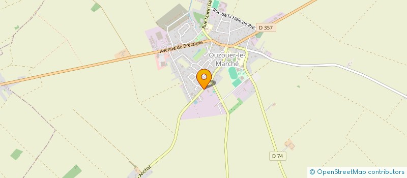 localisation de l'entreprise AMBULANCES D'OUZOUER  BEAUCE LA ROMAINE