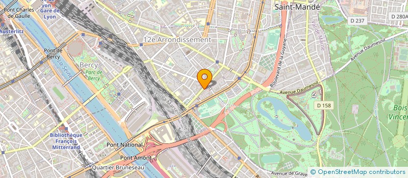localisation de l'entreprise AMBULANCES DAUMESNIL 75 à PARIS