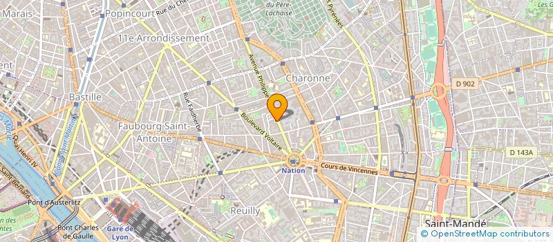 localisation de l'entreprise AMBULANCES DAVID à PARIS