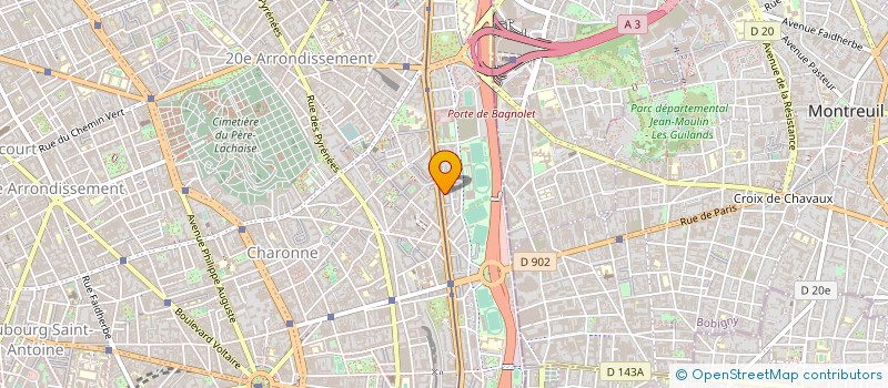 localisation de l'entreprise AMBULANCES DAVOUT  PARIS