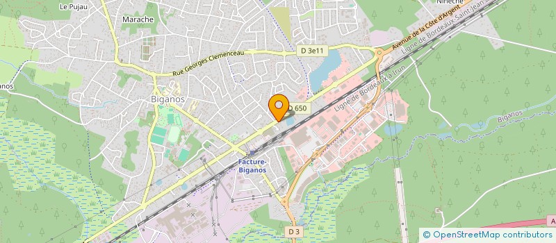 localisation de l'entreprise AMBULANCES DE BIGANOS  BIGANOS