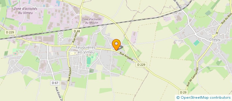 localisation de l'entreprise AMBULANCES DE FEUQUIERES  FEUQUIERES-EN-VIMEU