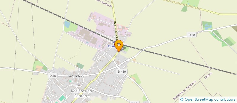 localisation de l'entreprise AMBULANCES DE HAUTE PICARDIE à ROSIERES-EN-SANTERRE
