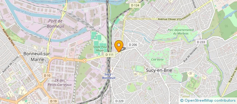 localisation de l'entreprise AMBULANCES DE L ESPERANCE  SUCY-EN-BRIE