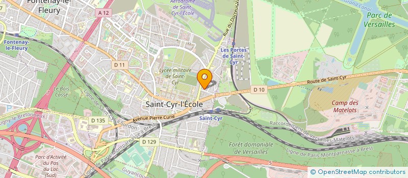 localisation de l'entreprise AMBULANCES DE L'OUEST à SAINT-CYR-L'ECOLE