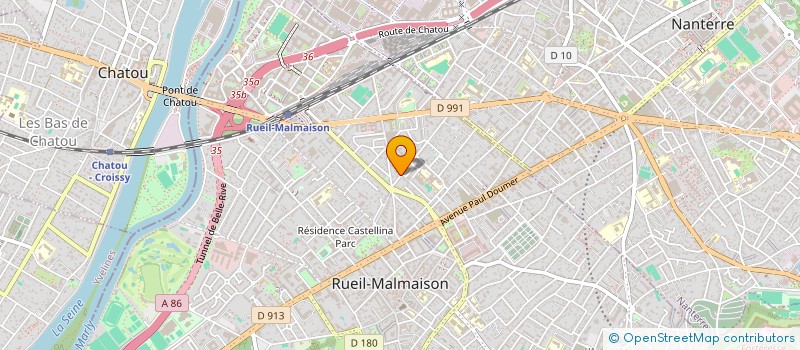 localisation de l'entreprise AMBULANCES DE LA DEFENSE à RUEIL-MALMAISON